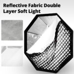 Godox 95cm 120cm 140cm Studio Octagon Honeycomb Grid Softbox Reflector softbox with Bowens Mount for Studio Strobe Flash Light