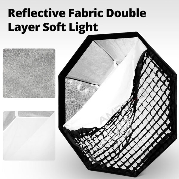 Godox 95cm 120cm 140cm Studio Octagon Honeycomb Grid Softbox Reflector softbox with Bowens Mount for Studio Strobe Flash Light