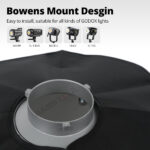 Godox 95cm 120cm 140cm Studio Octagon Honeycomb Grid Softbox Reflector softbox with Bowens Mount for Studio Strobe Flash Light